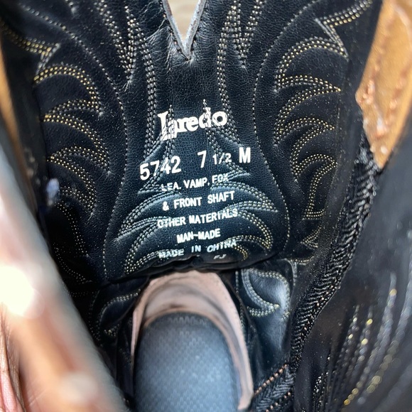 Laredo Leah Vamp Fox Western Cowboy Boot - Picture 12 of 13